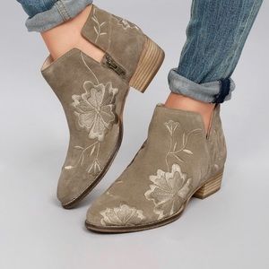 Seychelles Embroidered Lantern Booties